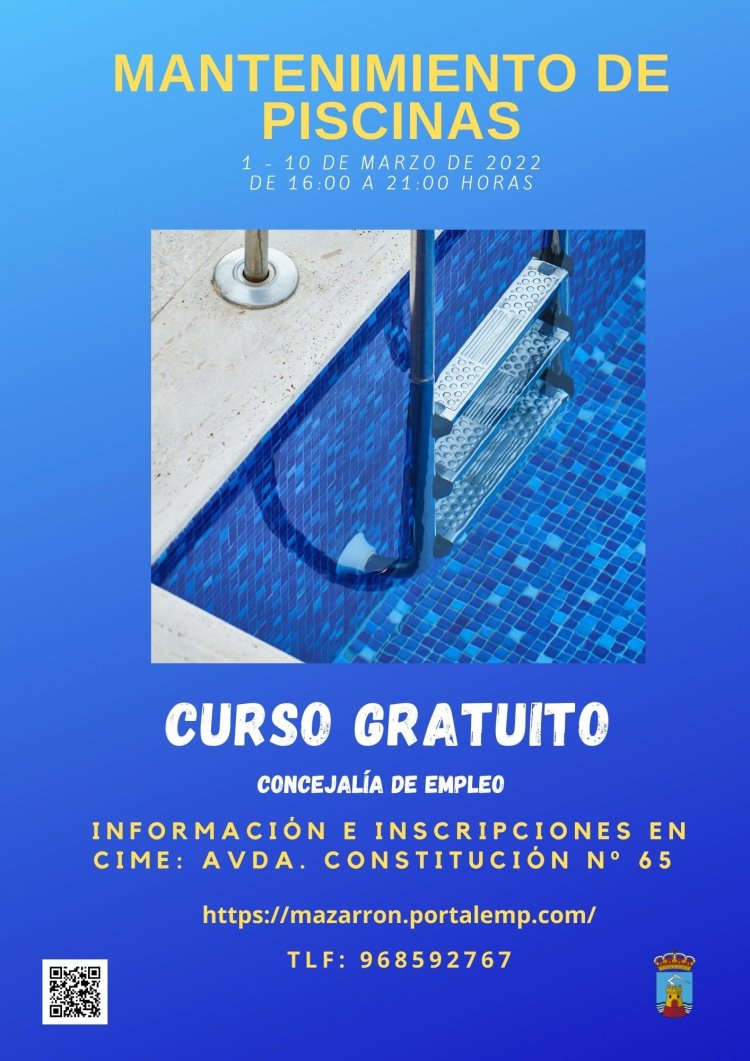 CURSO DE MANTENIMIENTO DE PISCINAS Y ESTANQUES