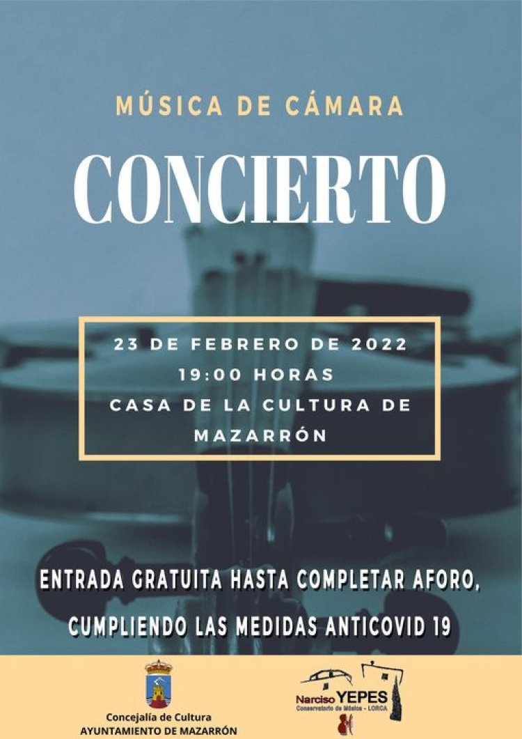 EL CONSERVATORIO NARCISO YEPES OFRECE ESTA NOCHE UN CONCIERTO EN MAZARRÓN