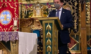 BARTOLOMÉ FRANCISCO GARCÍA PÉREZ DA TESTIMONIO DE SU FE EN EL PREGÓN DE LA SEMANA SANTA DE MAZARRÓN