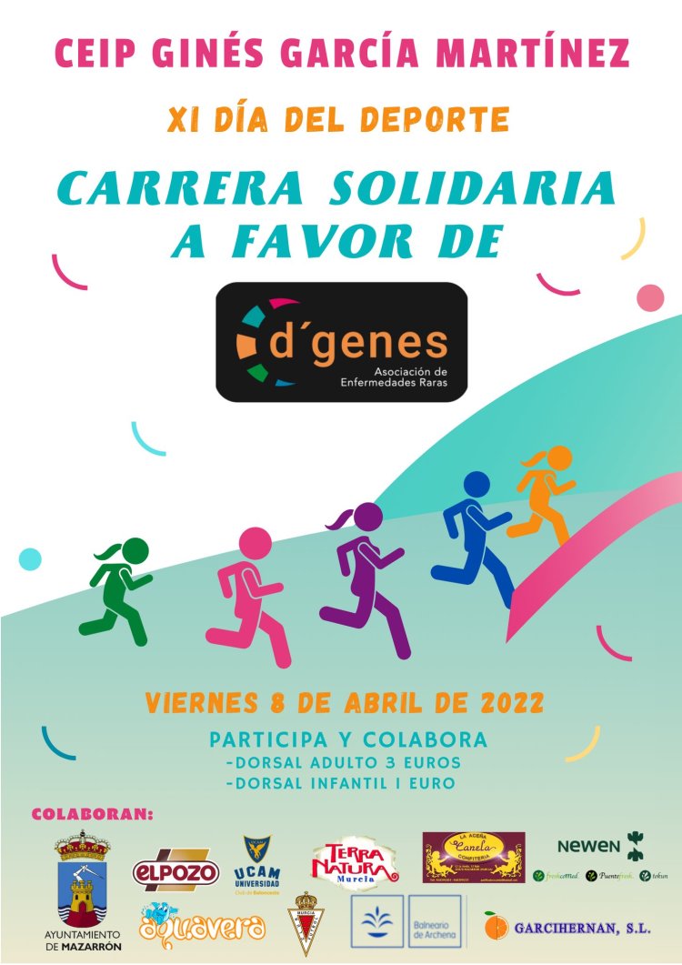 PRESENTACIÓN DEL XI DÍA DEL DEPORTE, CARRERA SOLIDARIA A FAVOR DE D’GENES