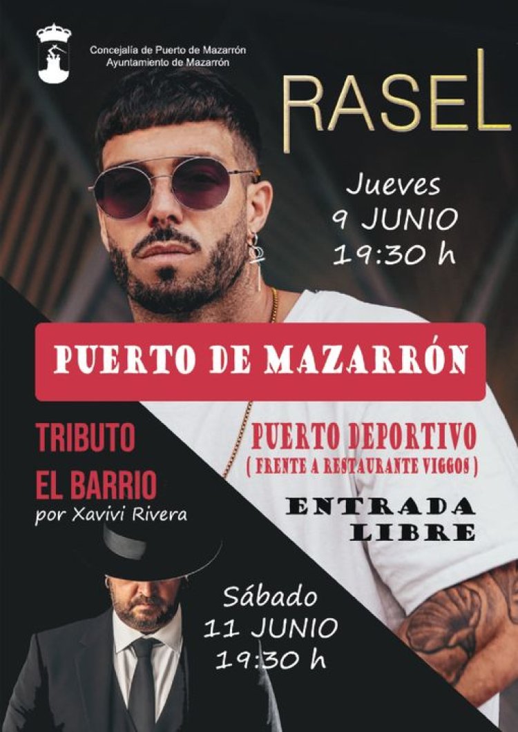 CONCIERTOS EN EL PUERTO DE MAZARRÓN PARA EL PRÓXIMO PUENTE DE LA REGIÓN