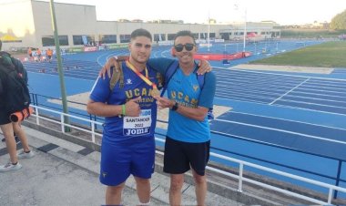 El mazarronero Álvaro Carreño se proclama Campeón de España Sub23 en lanzamiento de disco.