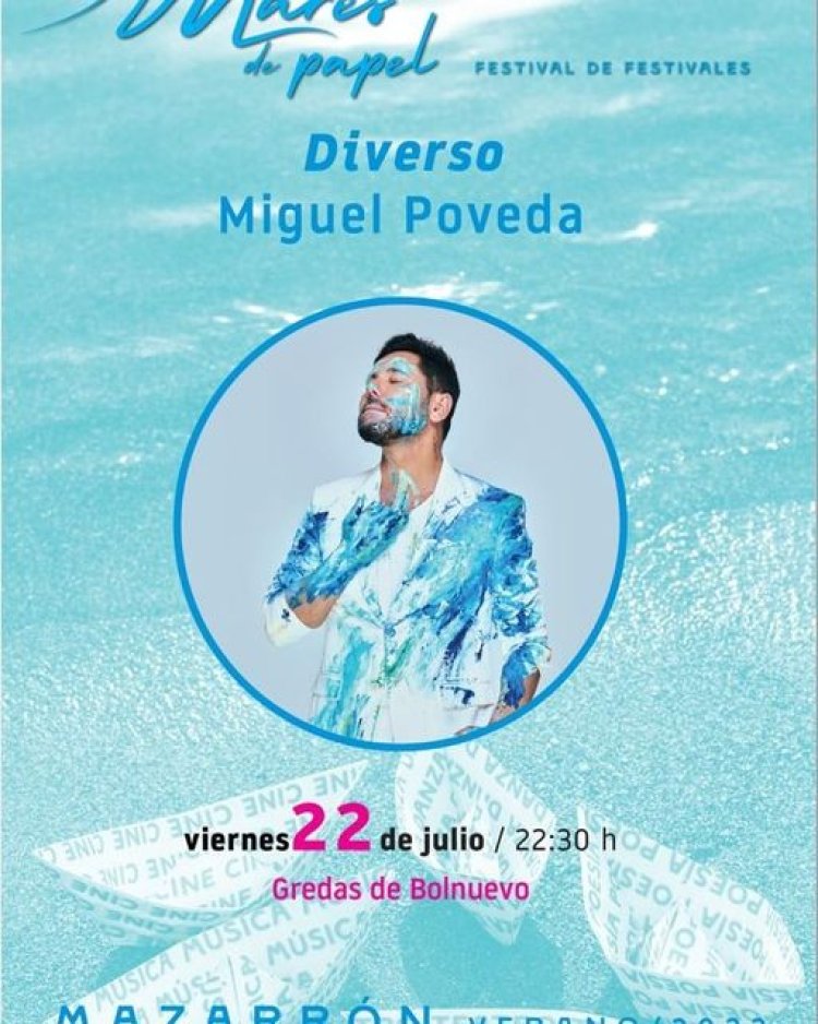 MARES DE PAPEL |ESTA NOCHE A LAS 22.30H CONCIERTO DE MIGUEL POVEDA