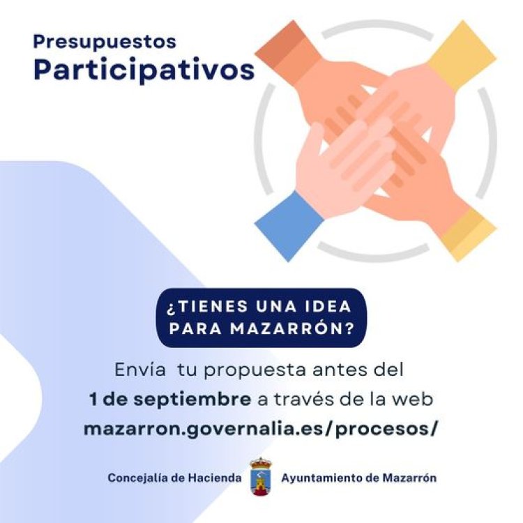 PRESUPUESTOS PARTICIPATIVOS | ¿Tienes una idea para Mazarrón?