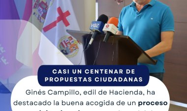 MAZARRON: LOS PRESUPUESTOS PARTICIPATIVOS RECOGEN CERCA DEL CENTENAR DE PROPUESTAS CIUDADANAS