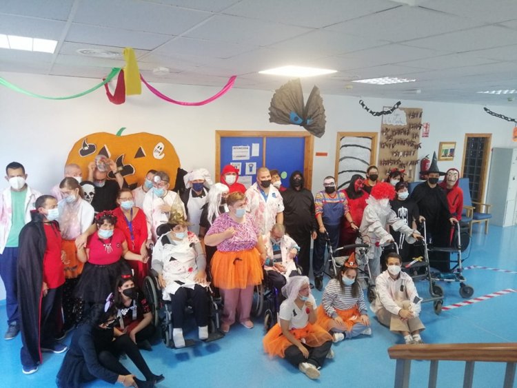 MAZARRON: FIESTA DE HALLOWEEN EN EL CENTRO DE DÍA DE PERSONAS CON DISCAPACIDAD