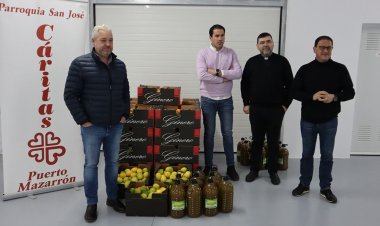 GRUPO DURÁN REALIZA UNA ENTREGA SOLIDARIA DE ALIMENTOS A CÁRITAS MAZARRÓN Y PUERTO DE MAZARRÓN