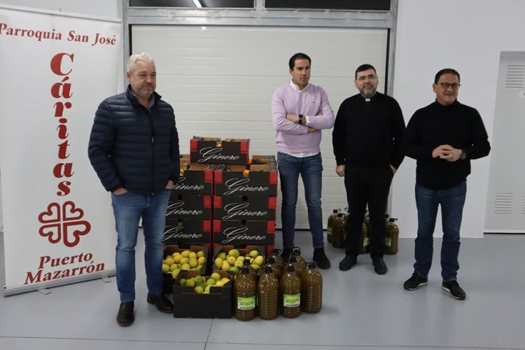 GRUPO DURÁN REALIZA UNA ENTREGA SOLIDARIA DE ALIMENTOS A CÁRITAS MAZARRÓN Y PUERTO DE MAZARRÓN