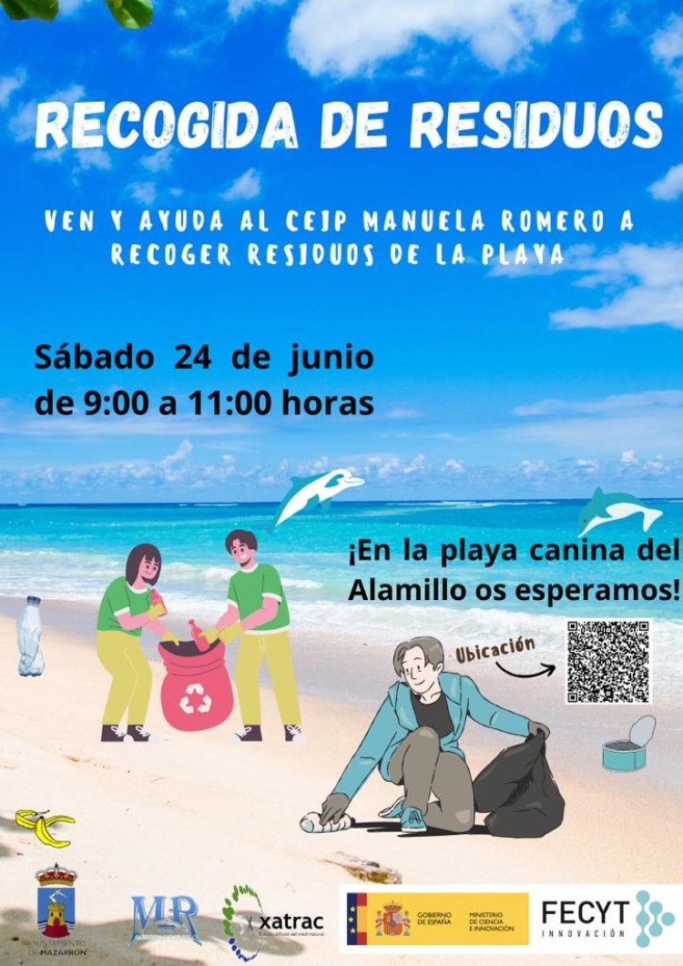 ¡VEN Y AYUDA A RECOGER RESIDUOS DE LA PLAYA!