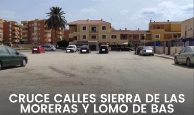 El plan de reurbanización MazarrónUrbano llega a Bahía con la adjudicación de las obras de pavimentación y encauzamiento de aguas pluviales en el cruce de las calles Sierra de las Moreras y Lomo de Bas.