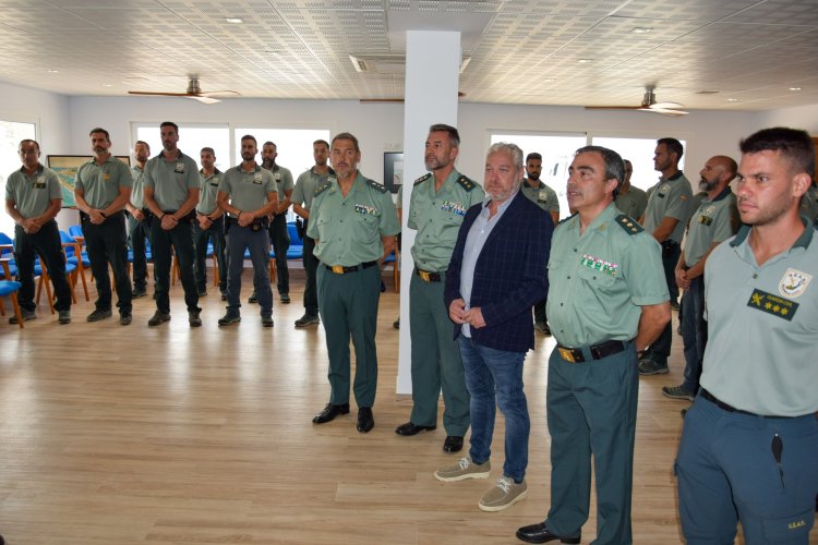 La Guardia Civil presente en Mazarrón un nuevo grupo técnico de buceo de alta especialización.