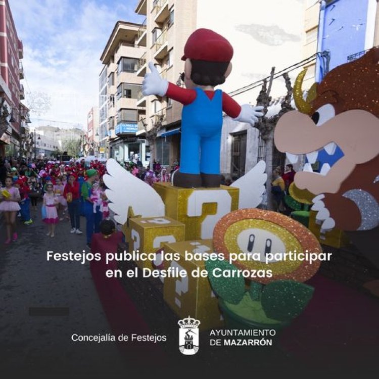 Festejos publica las bases para participar en el Desfile de Carrozas.