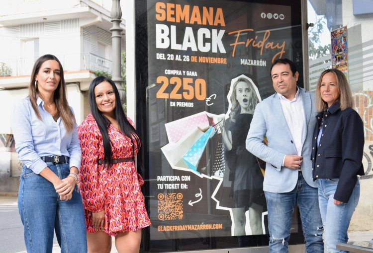 Los comercios de Mazarrón se apuntar al Black Friday con una campaña que repartirá más de 2.000 euros en premios.