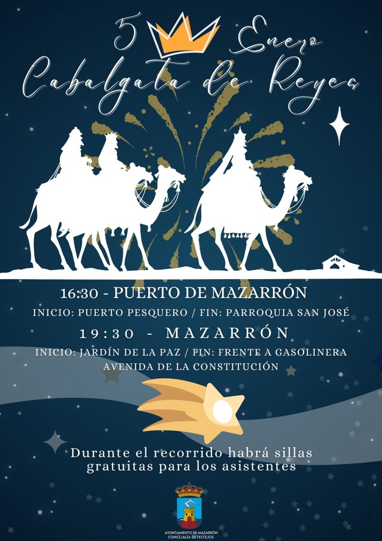 Vuelve la Magia este 4 de enero visita del Paje Real y el día 5 Gran Cabalgata de Reyes.