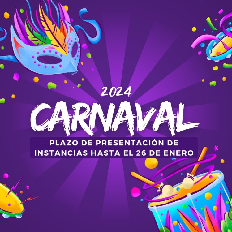 Abierta la convocatoria para participar en el espectacular "Carnaval 2024" de Mazarrón.