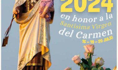 El Alcalde @gines_campillo, el concejal de Festejos, Miguel Ángel Peña @miguelangelopm, junto con vecinas de la pedanía, han presentado las Fiestas Patronales de Leiva 2024