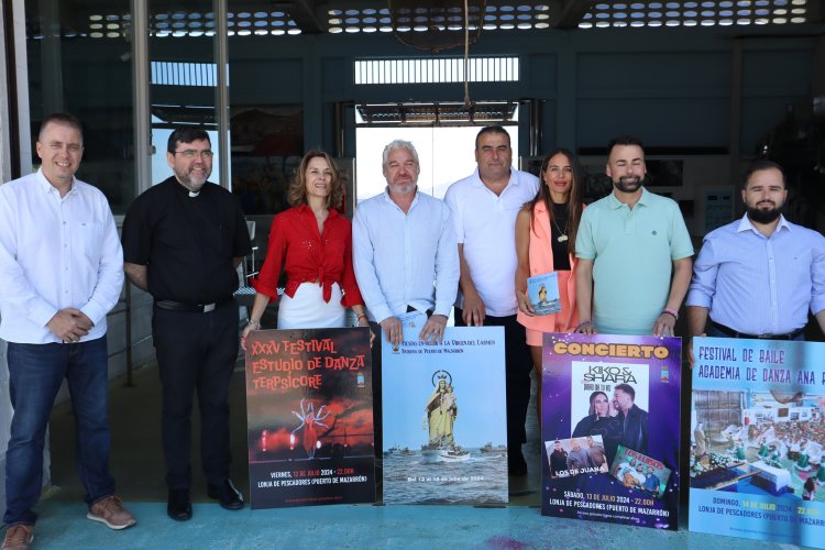 Presentación de las fiestas en honor a la Virgen del Carmen, patrona del Puerto de Mazarrón