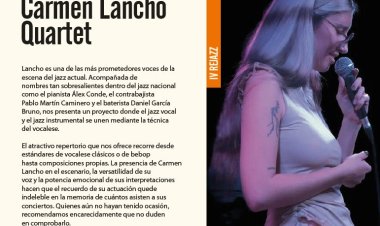 Hoy Jazz en femenino con Carmen Lancho. Espacio Escénico el Castellar .  22:00 horas
