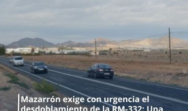 El Pleno aprueba una moción que exige al Gobierno de la Región de Murcia la ejecución urgente del proyecto de desdoblamiento de la carretera RM-332, que une Mazarrón con el Puerto de Mazarrón.