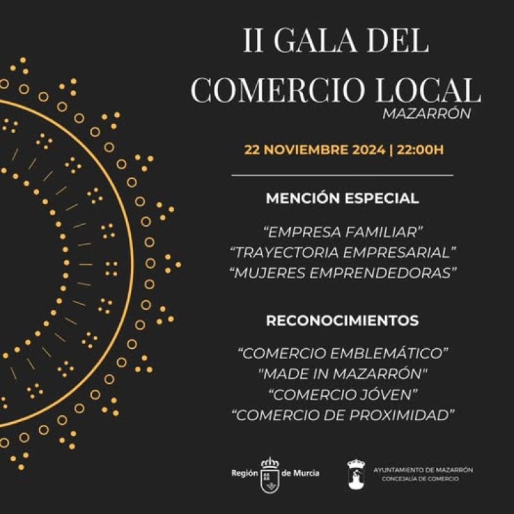 ¡No te pierdas la II Gala del Comercio Local de Mazarrón!