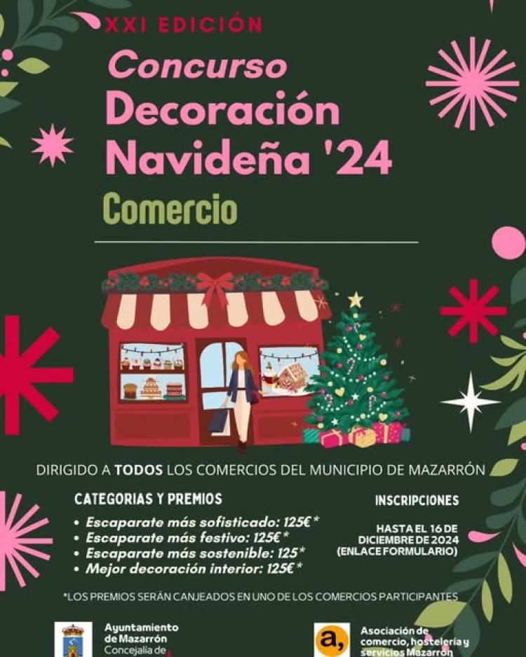 MAZARRON:  ¡Participa en el XXI Concurso de Decoración Navideña 2024!