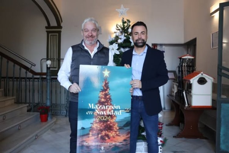 MAZARRON: Esta mañana, el alcalde @gines_campillo y el concejal de Festejos, @miguelangelopm, han presentado la programación de las Fiestas de Navidad 202