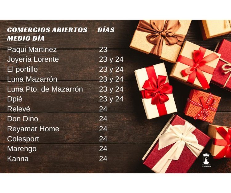 EN ESTAS FECHAS NAVIDEÑAS EL COMERCIO LOCAL ABRE POR TI