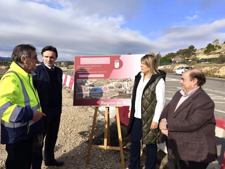 La Comunidad refuerza la seguridad vial en El Portús con la construcción de una glorieta que mejora el acceso a la costa de Cartagena y Mazarrón