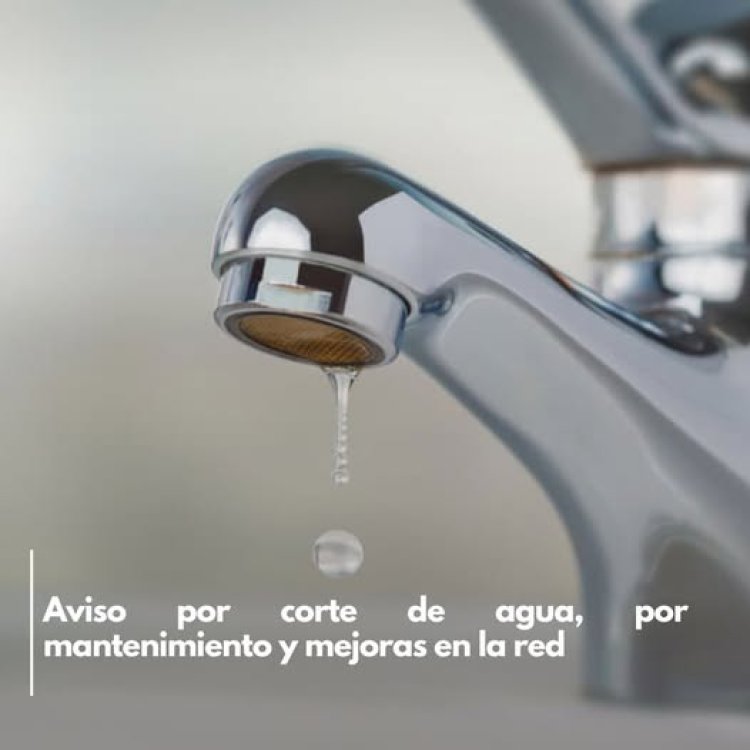 Corte de servicio de agua mañana miércoles dia 12 de Febrero desde las 07:30 a las 15:00. (Ver calles afectadas)