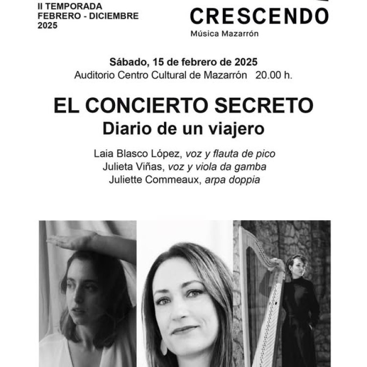 Rueda de Prensa: El alcalde Gines Campillo,  y el concejal de Cultura, Jorge Duran,  han presentado la II Temporada de Crescendo 2025, un ciclo de música clásica y antigua que consolida a Mazarrón como referente cultural en la Región