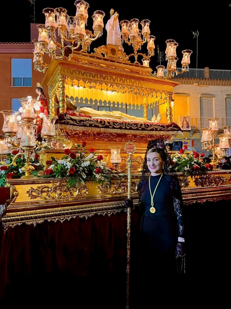 Raquel pregonera de la Semana Santa 2025. El domingo 23 de febrero después de misa de 12 en la iglesia de San Andrés, se hará el acto de presentación de la pregonera y del cartel de Semana Santa de Mazarrón 2025.