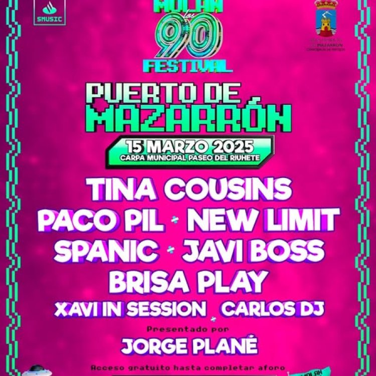 ¡Molan los 90 regresa con su Planetary Tour 2025 y hace una parada estelar en Puerto de Mazarrón!