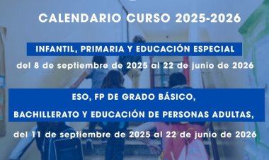 Educación publica el calendario lectivo del próximo curso escolar