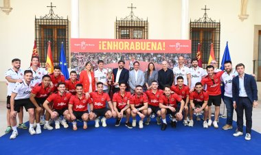 López Miras recibe al Jimbee Cartagena por su título de Liga y subraya el orgullo que representa este éxito para toda la Región