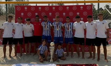 Tres jugadores mazarroneros, campeones de la #CopaFederación de fútbol playa 2025