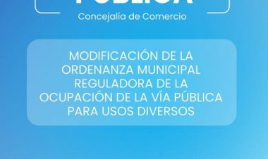 Modificación de una ordenanza de usos de la vía pública