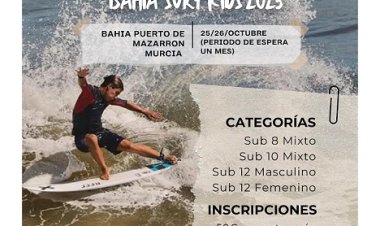 ¡Llega la Prueba Nacional Bahía Surfing Kids 2025 a Mazarrón!