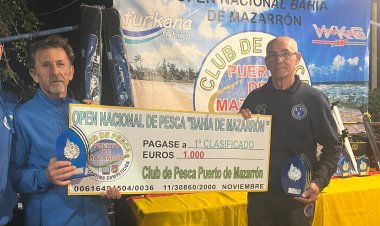 Jesús Rodríguez y José Antonio Fernández, de Melilla, se coronan campeones del XIX Open Nacional de Pesca Bahía de Mazarrón