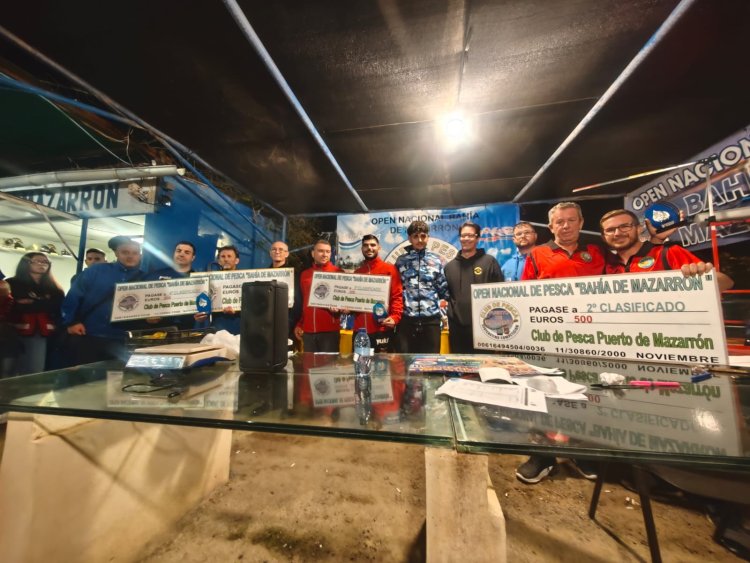 Jesús Rodríguez y José Antonio Fernández, de Melilla, se coronan campeones del XIX Open Nacional de Pesca Bahía de Mazarrón