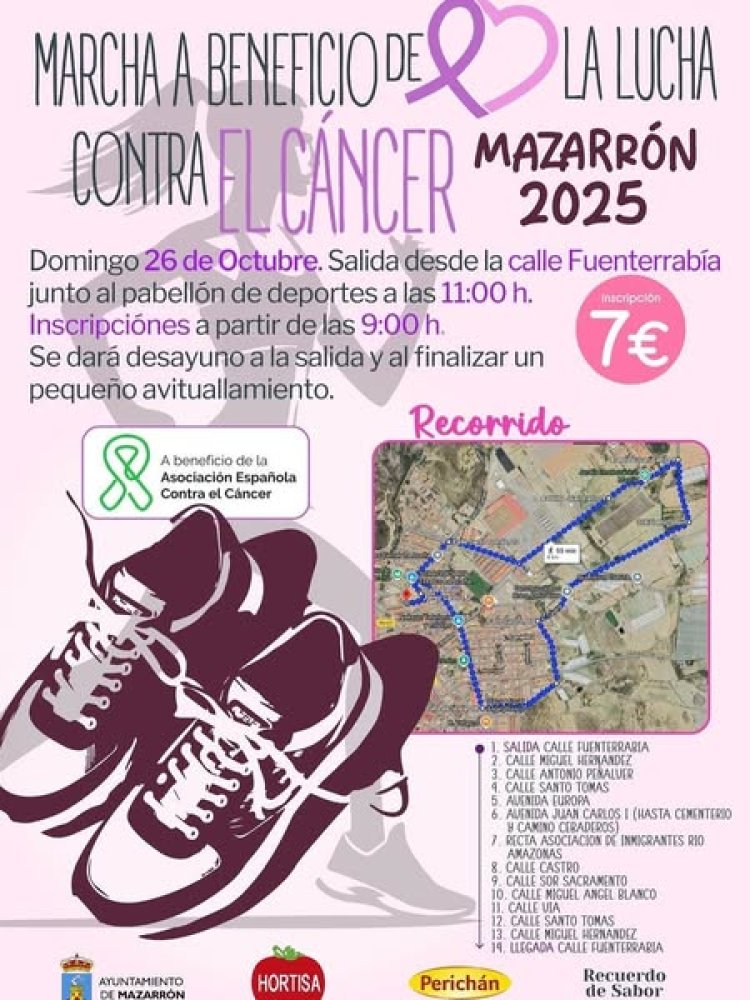 Marcha a beneficio de la lucha contra el cáncer