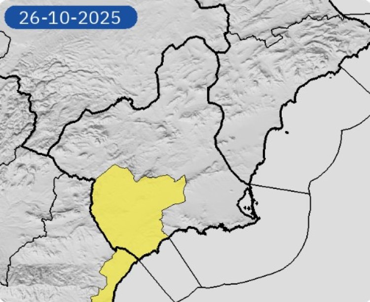 Meterología emite aviso amarillo por lluvias y tormentas para los próximos días 26 y 27