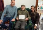 Domingo González Imbernón recibe un reconocimiento municipal por su 100 cumpleaños