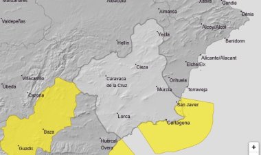 Meteorología advierte de temporal en la costa del Campo de Cartagena y Mazarrón el domingo (Aviso de nivel amarillo)