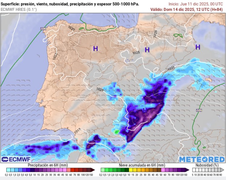 Llegan las lluvias a la Región de Murcia para este fin de semana