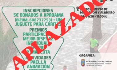 Debido a la previsión de lluvias para el próximo 4 de enero, la marcha solidaria prevista para ese día queda aplazada.