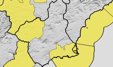 La Agencia Estatal de Meteorología informa de fenómenos meteorológicos adversos de nivel amarillo para el próximo martes en la Región de Murcia.