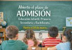 Comienza el plazo de admisión del próximo curso para alumnos de Infantil, Secundaria y Bachillerato