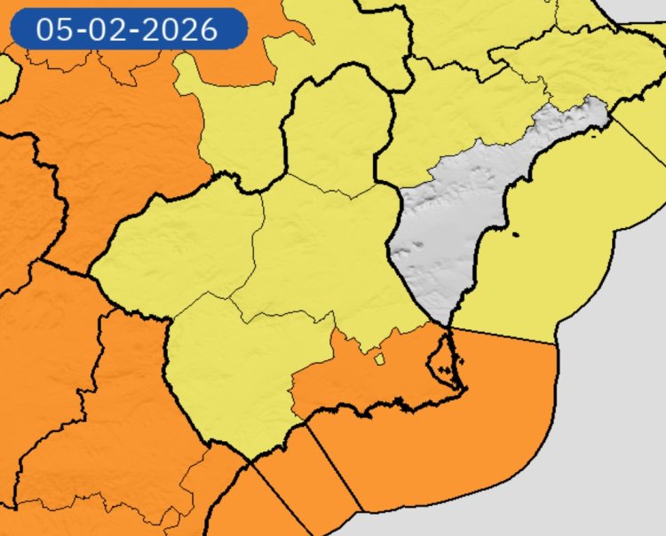 Meteorología advierte de viento fuerte en toda la Región que hoy puede llegar hasta 90 km/h en el Campo de Cartagena y Mazarrón