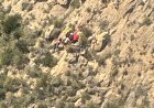 Bomberos del Consorcio rescatan a senderista accidentado en Sierra de las Moreras, Mazarrón.