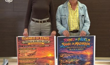 Presentados los Torneos de Pádel y Tenis por las Fiestas de San José en el Puerto de Mazarrón